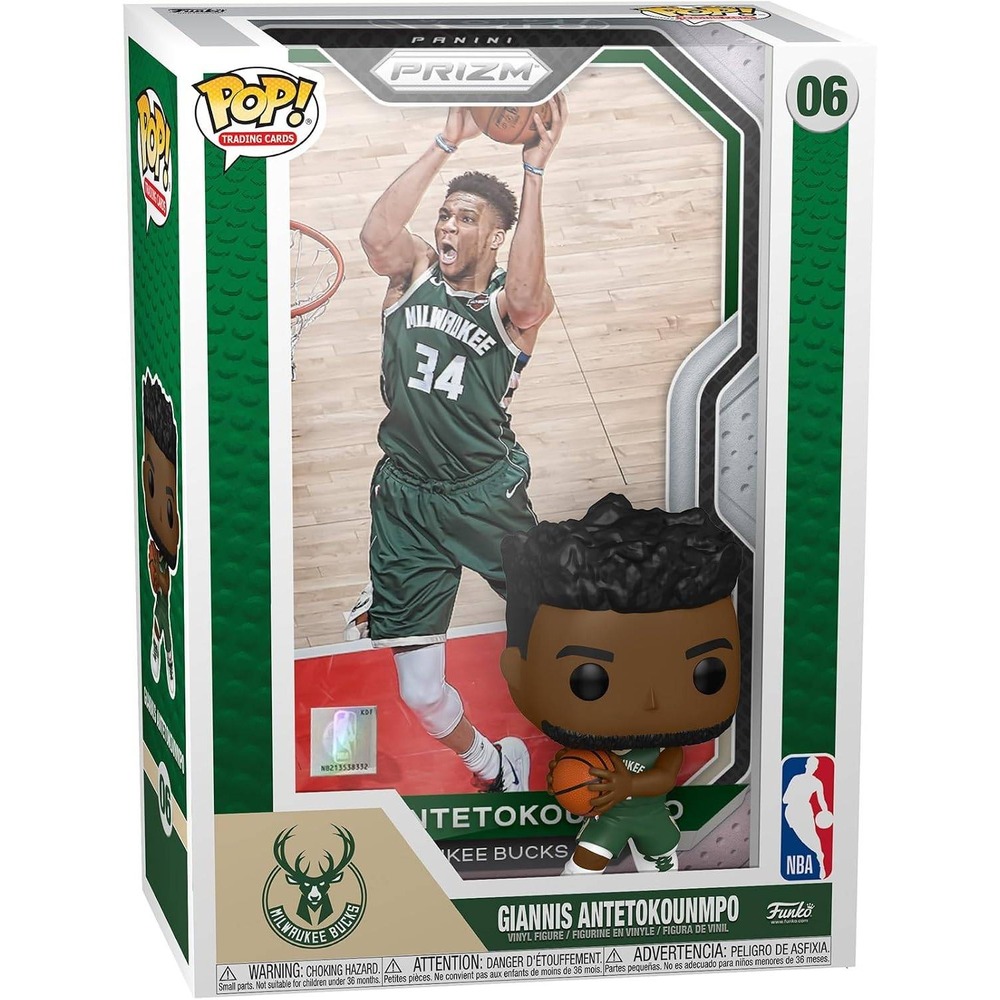Funko Pop Giannis Antetokounmpo Milwaukee Bucks Panini Prizm Trading Cards 06